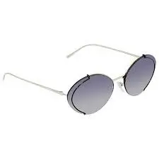 Alternative view of Kính Prada Grey Gradient Blue Mirror Silver Oval Ladies Sunglasses H019338