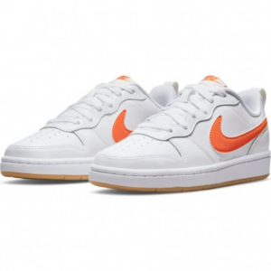 Alternative view of Giày Nike Court Borough Low 2 GS 'White Orange' BQ5448-114