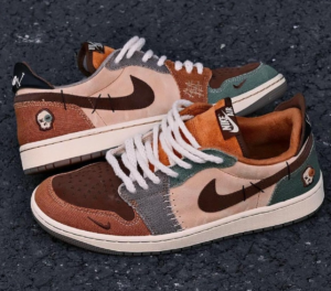 Giay Nike Zion Williamson x Air Jordan 1 Retro Low OG 'Voodoo' DZ7292-200