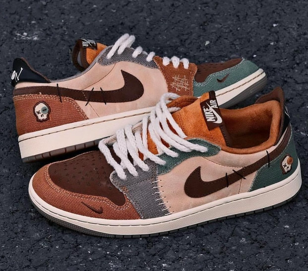 Giay Nike Zion Williamson x Air Jordan 1 Retro Low OG 'Voodoo' DZ7292-200