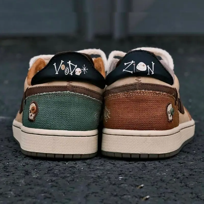 Giay Nike Zion Williamson x Air Jordan 1 Retro Low OG 'Voodoo' DZ7292-200