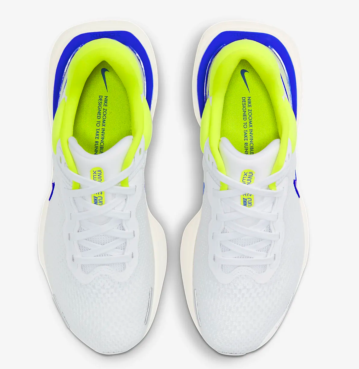 Giày Nike ZoomX Invincible Run Flyknit 'White Cyber Blue' CT2228-101 - Ảnh 5