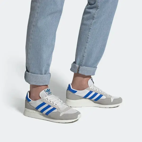 Alternative view of Giày Adidas Originals ZX 500 'White Blue' FW4410