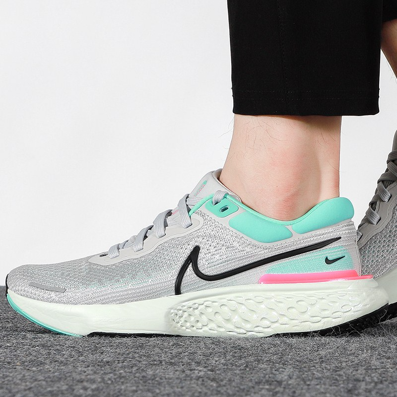 Giày Nike ZoomX Invincible Run Flyknit 'Grey Fog Dynamic Turquoise' CT2228-003 - Ảnh 2
