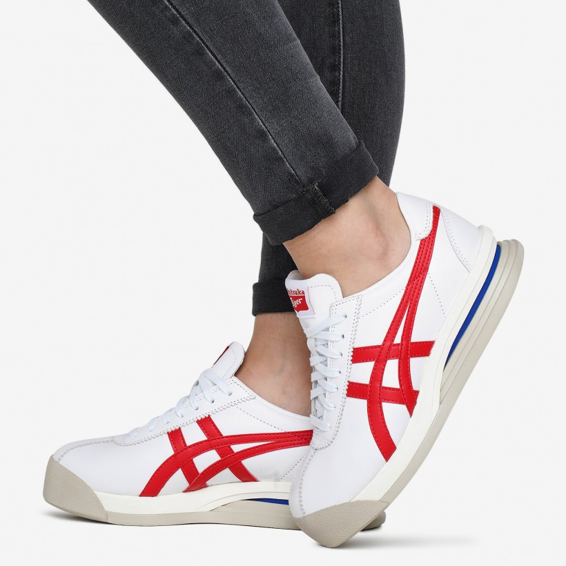 Giày Onitsuka Tiger Corsair EX White Red 1183A561-100 - Ảnh 2