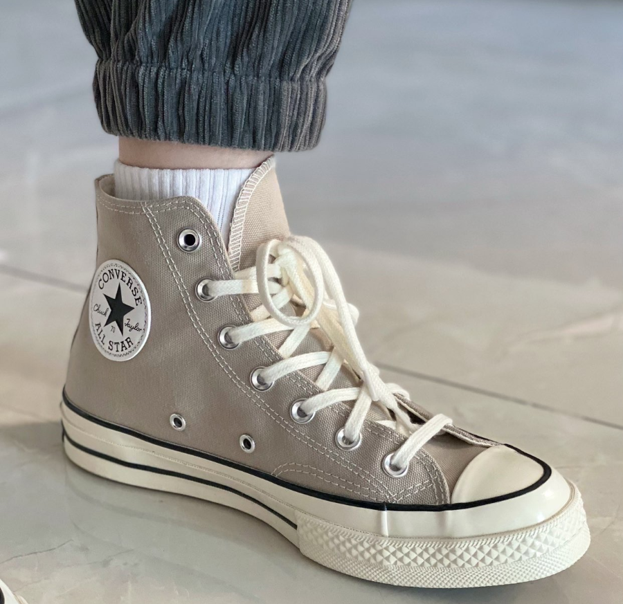 Giày Converse Chuck 70 High Recycled Canvas Papyrus 172677C - Ảnh 2