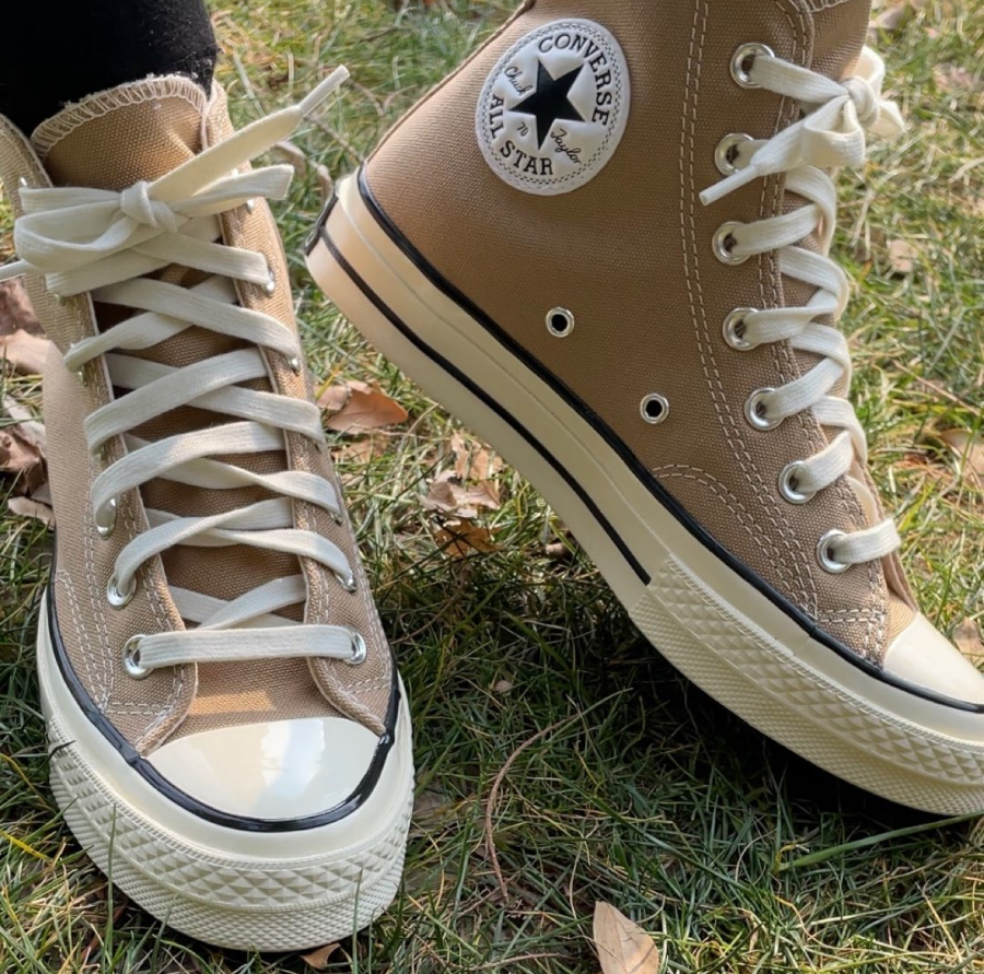 Giày Converse Chuck 70 High Recycled Canvas Papyrus 172677C - Ảnh 4