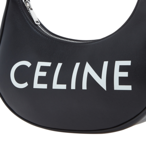 Alternative view of Túi Celine Ava Bag In Smooth Calfskin With Celine Print Black 193953DEE-38SI