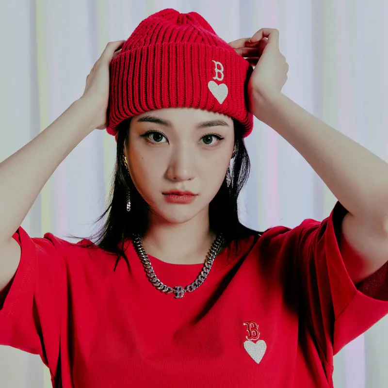 Alternative view of Mũ MLB Heart Beanie Boston Redsox 3ABNM0916-43RDS