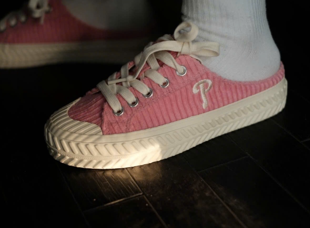 Giày MLB Playball Corduroy Mule FL Philadelphia Philles 'Pink' 3AMUUD116-10PKS - Ảnh 4