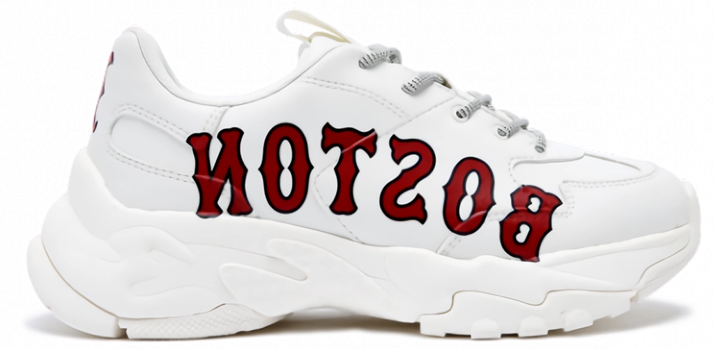 Giay MLB Big Ball Chunky Boston Red Sox 'White Red' 3ASHC201N-43IVS