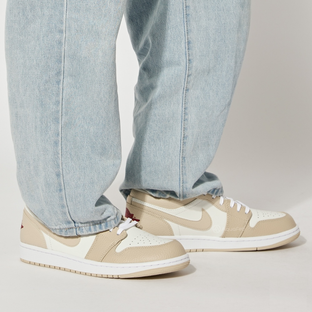 Giày Nike Air Jordan 1 Low SE 'Heavy Tan Leather' FB7168-121 - Ảnh 2