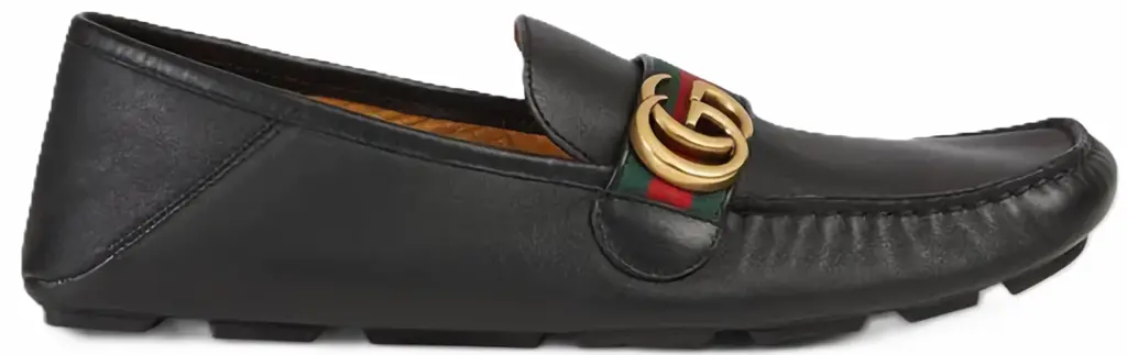Giay Gucci Leather Driver With Web 'Black' 450891-DTM10-1060