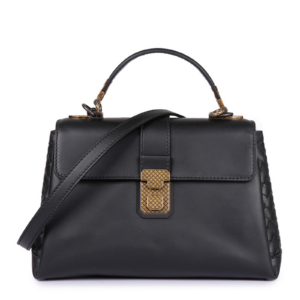 Túi Bottega Veneta Shoulder Bag Nero Calf Small Piazza Bag 498992-VALKD-1000