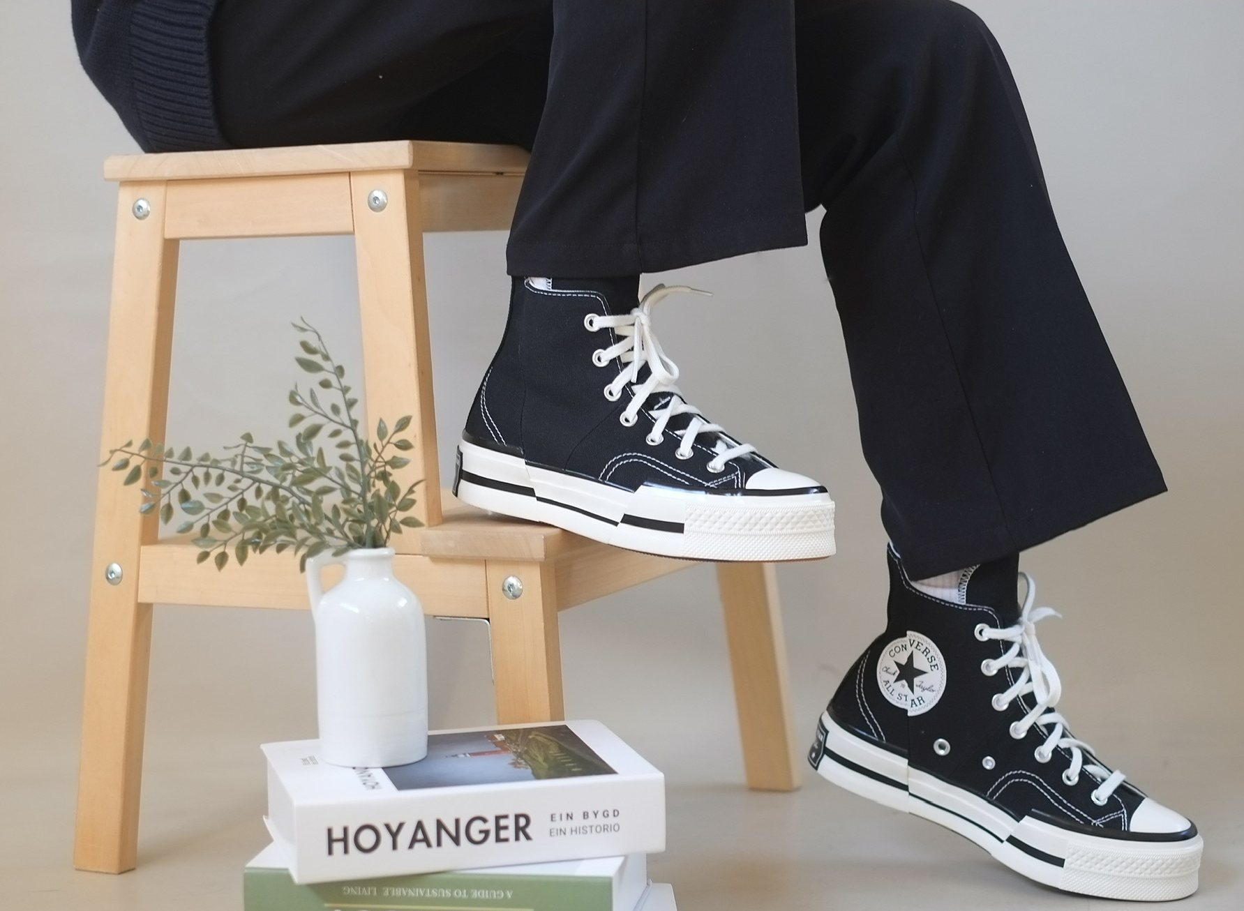 Giay Converse Chuck 70 Plus Canvas Hi 'Black' A00916C