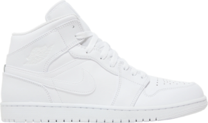 Giay Nike Air Jordan 1 Mid 2022 'Triple White' 554724-136