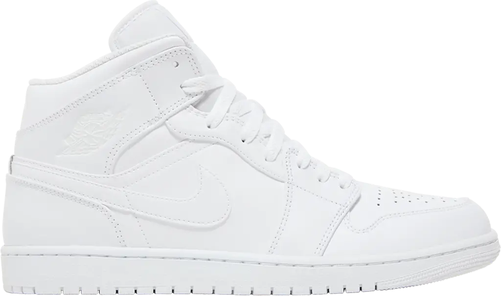 Giay Nike Air Jordan 1 Mid 2022 'Triple White' 554724-136