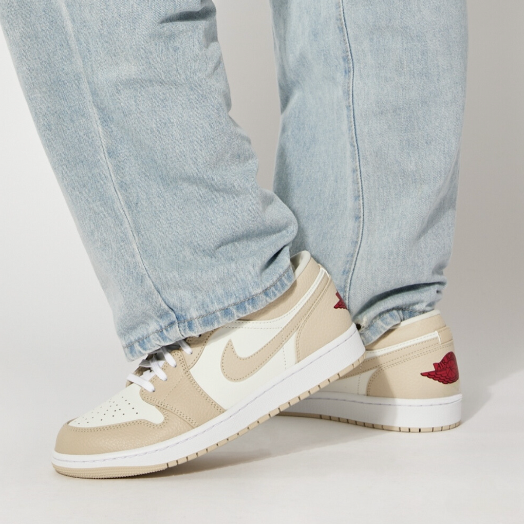 Giày Nike Air Jordan 1 Low SE 'Heavy Tan Leather' FB7168-121 - Ảnh 5