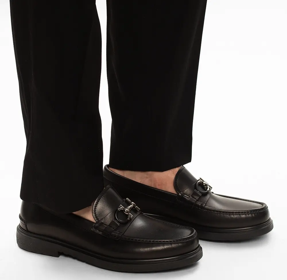 Alternative view of Giày Salvatore Ferragamo Moccasin Gancini 'Black' 02C499-735190