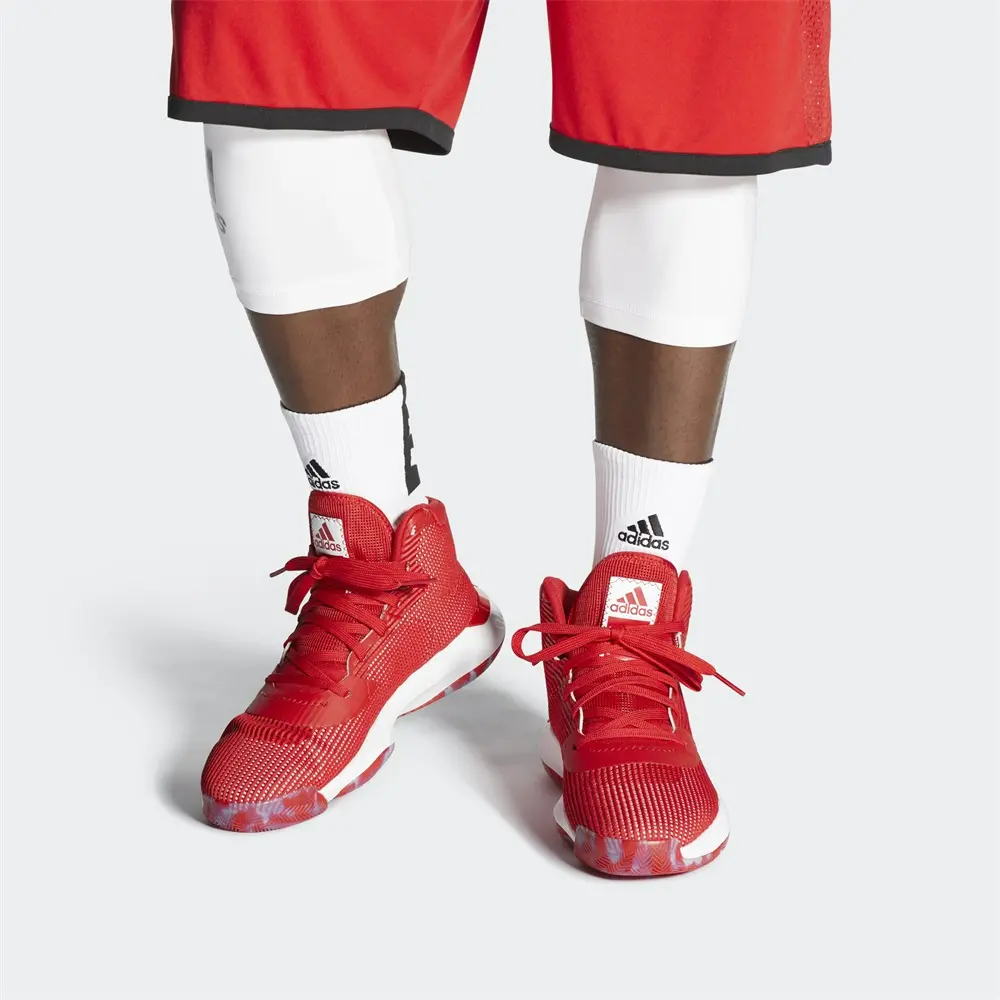 Alternative view of Giày Adidas Pro Bounce 2019 'Red' EF9835