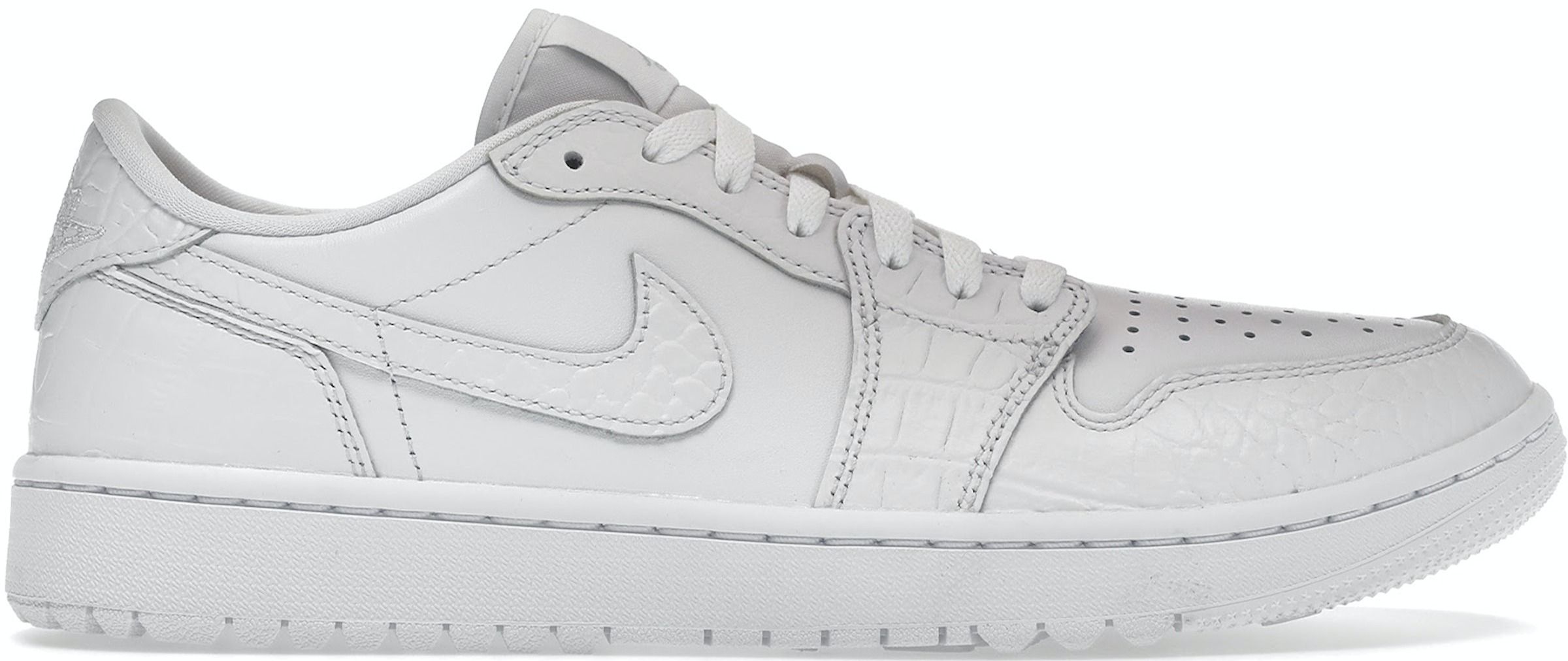 Giay Nike Air Jordan 1 Retro Low Golf 'White Crocodile' DD9315-110