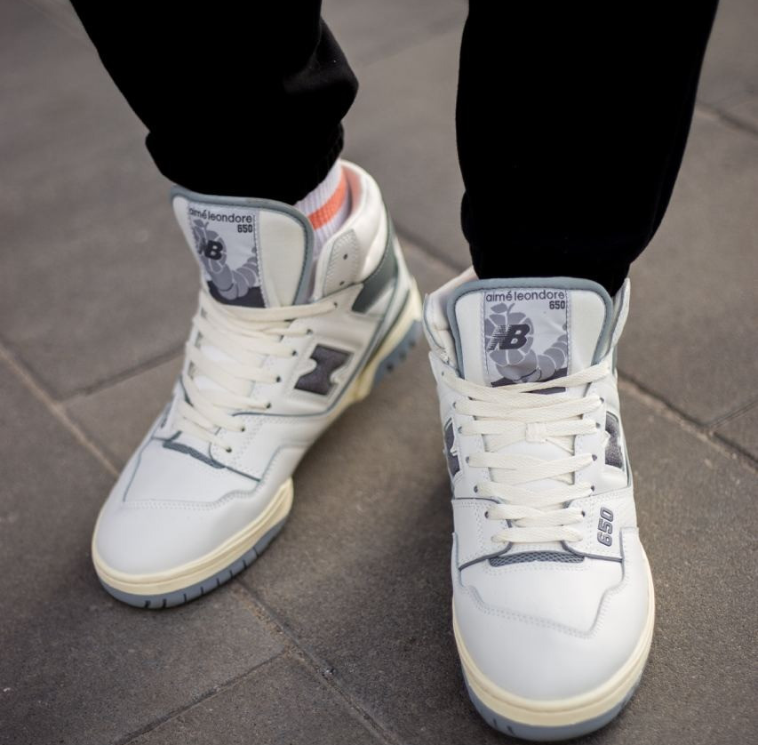 Giay New Balance 650R 'Aime Leon Dore White Grey' BB650RA1