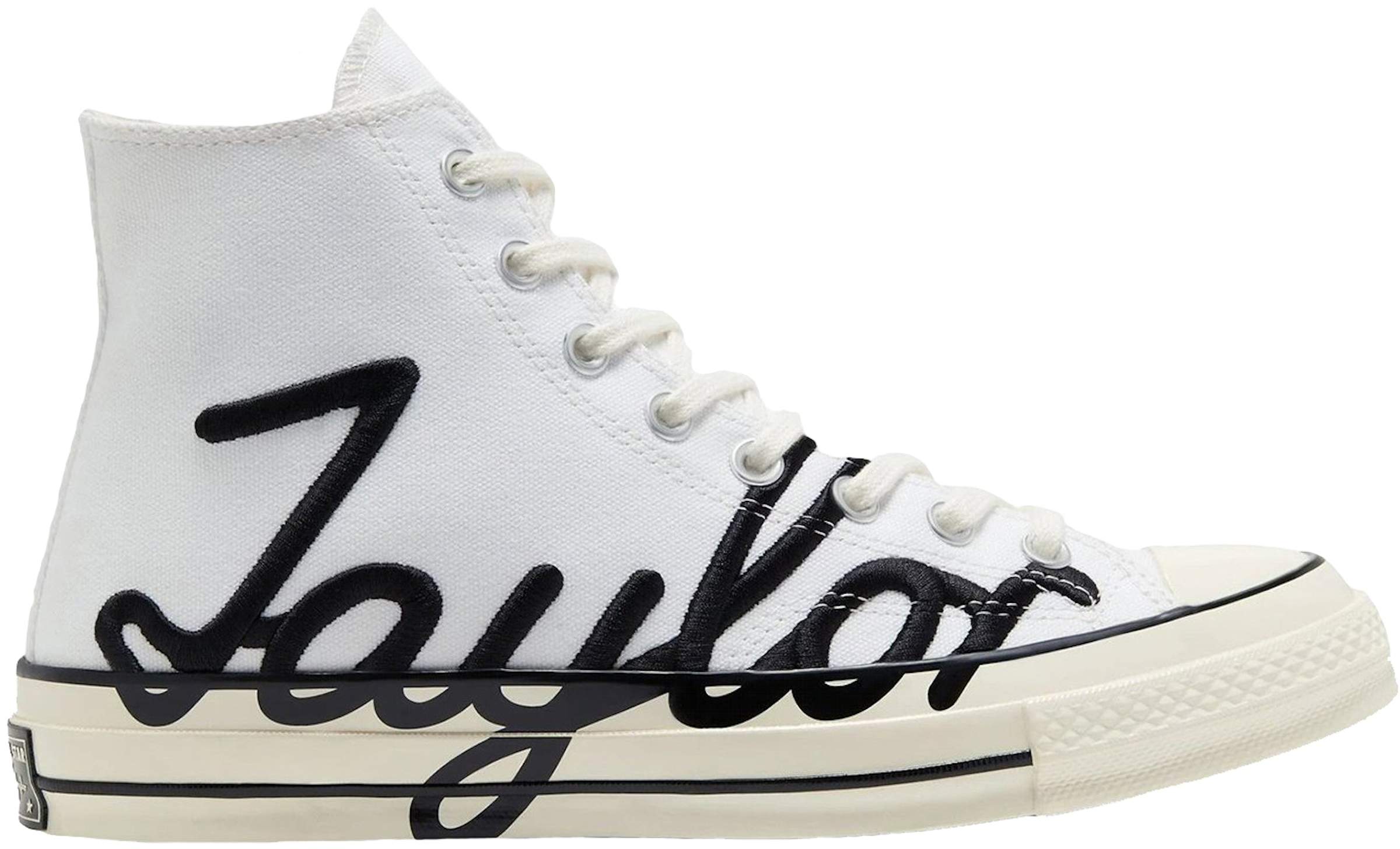 Giày Converse Chuck 70 High 'Scripted Signature Print White Egret' 167696C