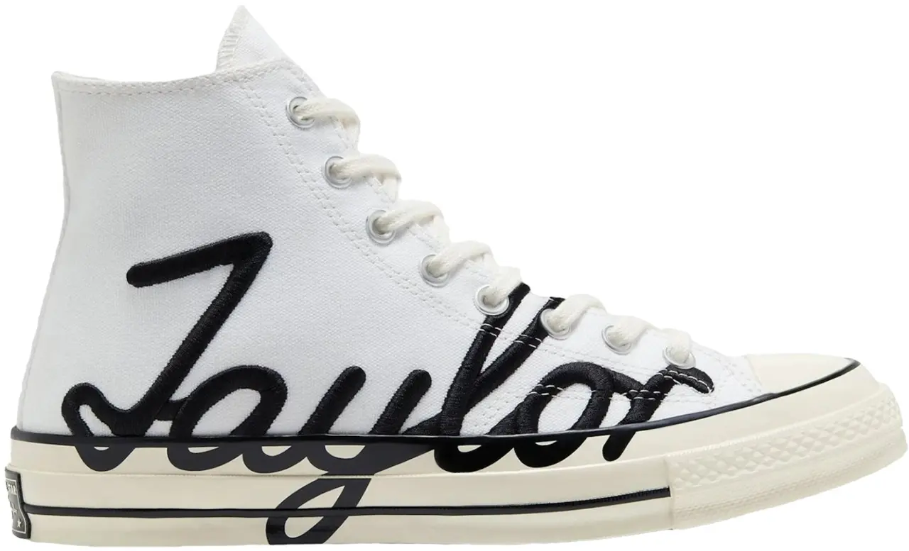 Giày Converse Chuck 70 High 'Scripted Signature Print White Egret' 167696C