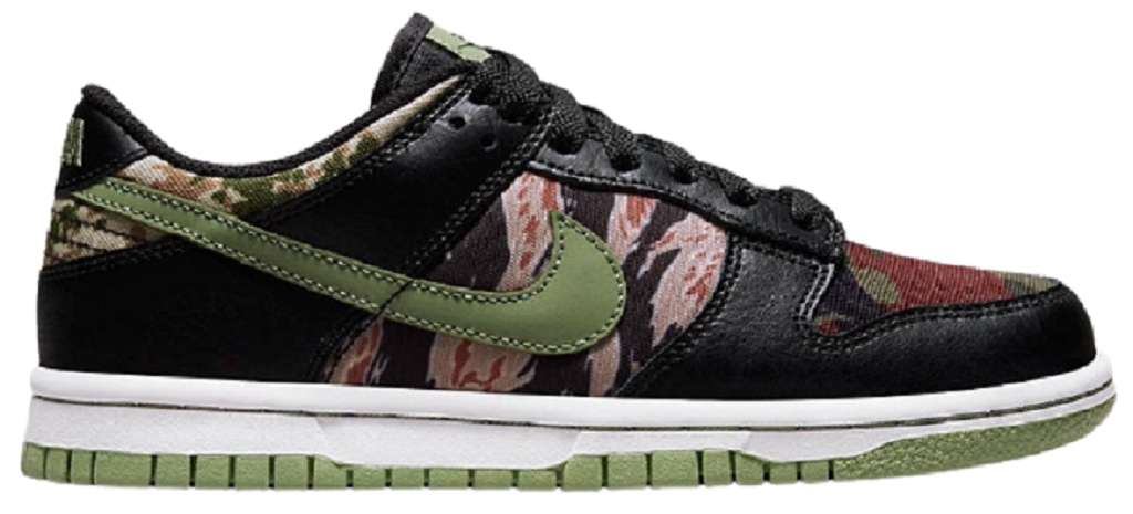 Giày Nike Dunk Low Camo 'Oil Green' DH0957-001