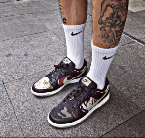 Alternative view of Giày Nike Dunk Low Camo 'Oil Green' DH0957-001