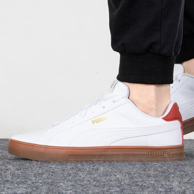 Giày Puma Smash Vulcan 'White Burgundy' 380752-09 - Ảnh 3