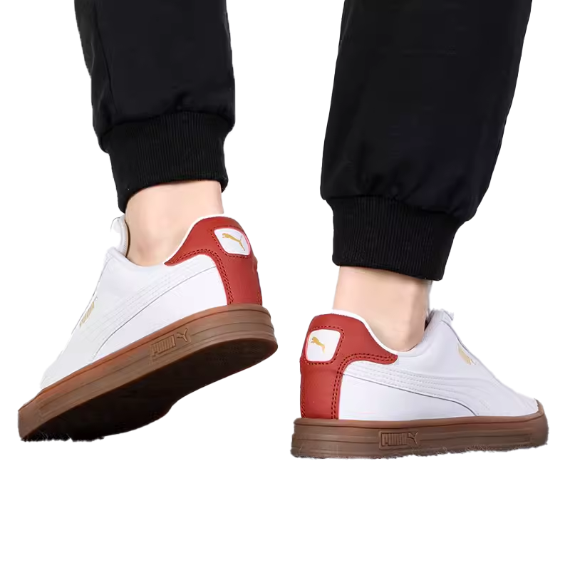 Giày Puma Smash Vulcan 'White Burgundy' 380752-09 - Ảnh 4