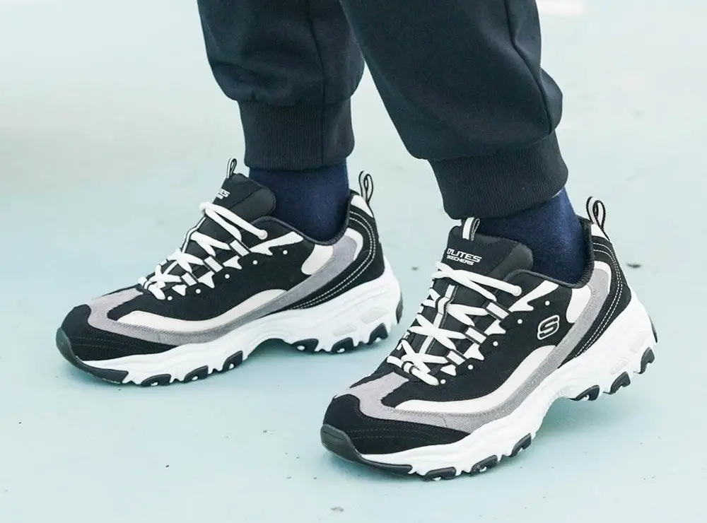 Alternative view of Giày Skechers D'Lites 1.0 'Black' 237153-BKNT