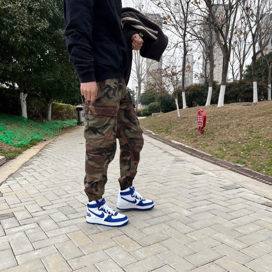 Giày Nike Air Force 1 High '07 LV8 EMB 'Dodgers' DC8168-100 - Ảnh 3