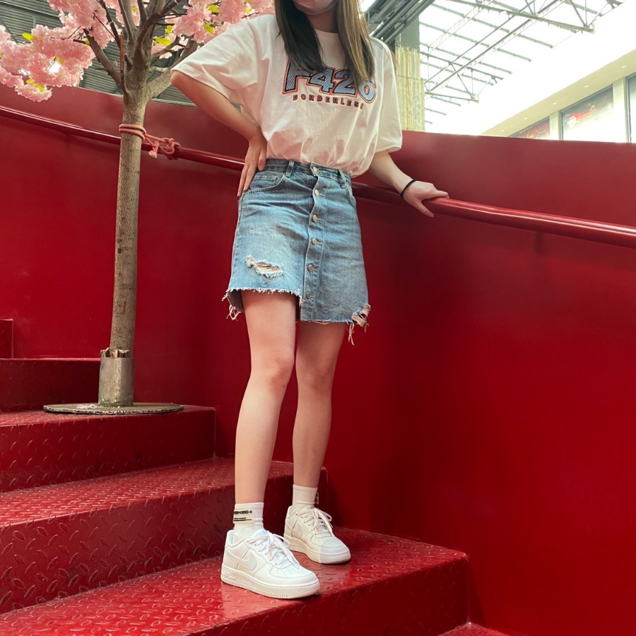 Giày Nike Air Force 1 Low GS ‘White Aura’ CT3839-106 - Ảnh 4