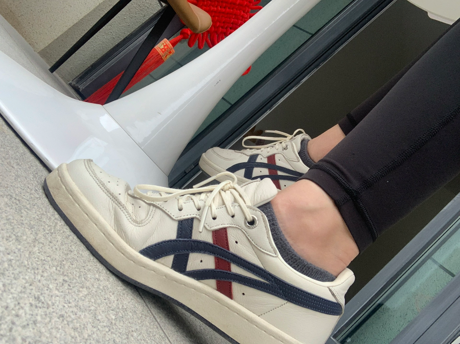 Giày Onitsuka Tiger GSM SD 'Cream Peacoat' 1183A803-100 - Ảnh 7
