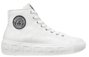 Giày Versace Greca High Topp Trainers White DST643D-DTE3G-D01P
