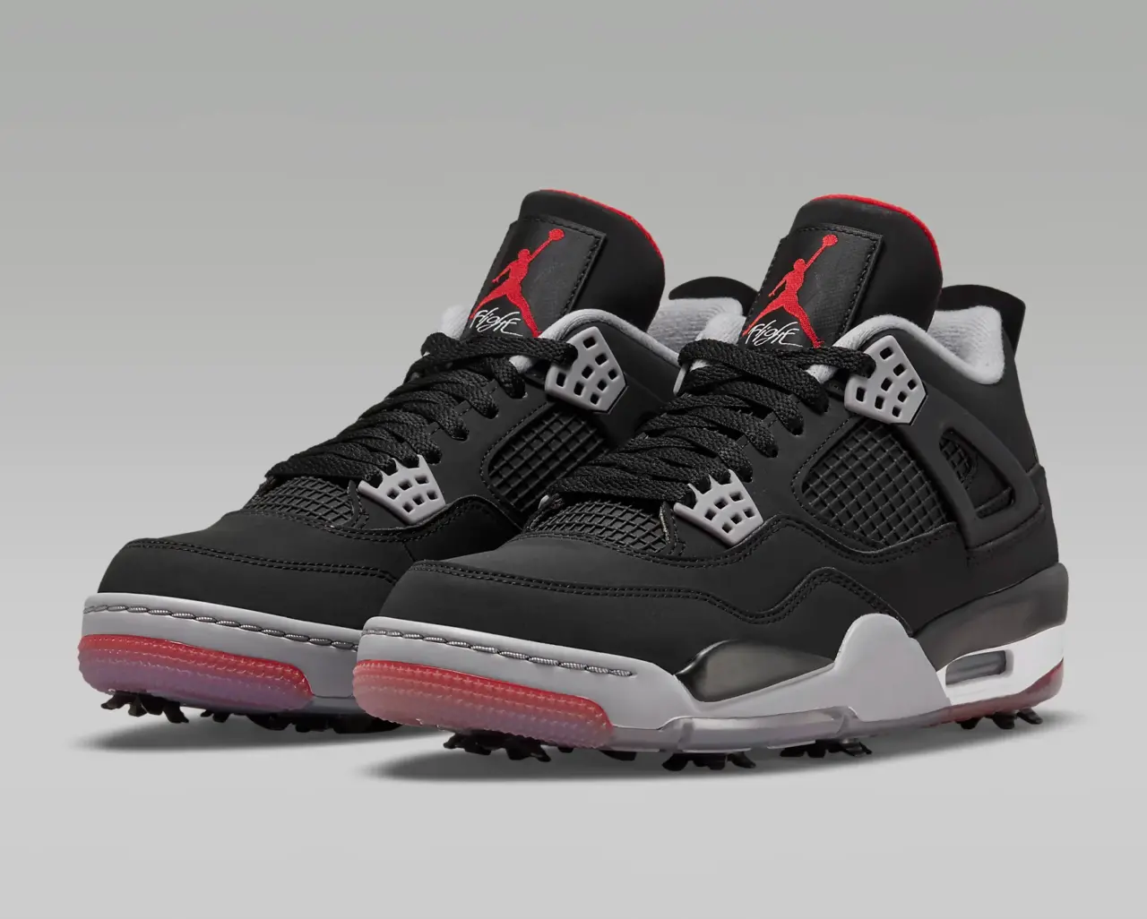 Alternative view of Giày Golf Nike Air Jordan 4 Retro Golf Bred CU9981-002