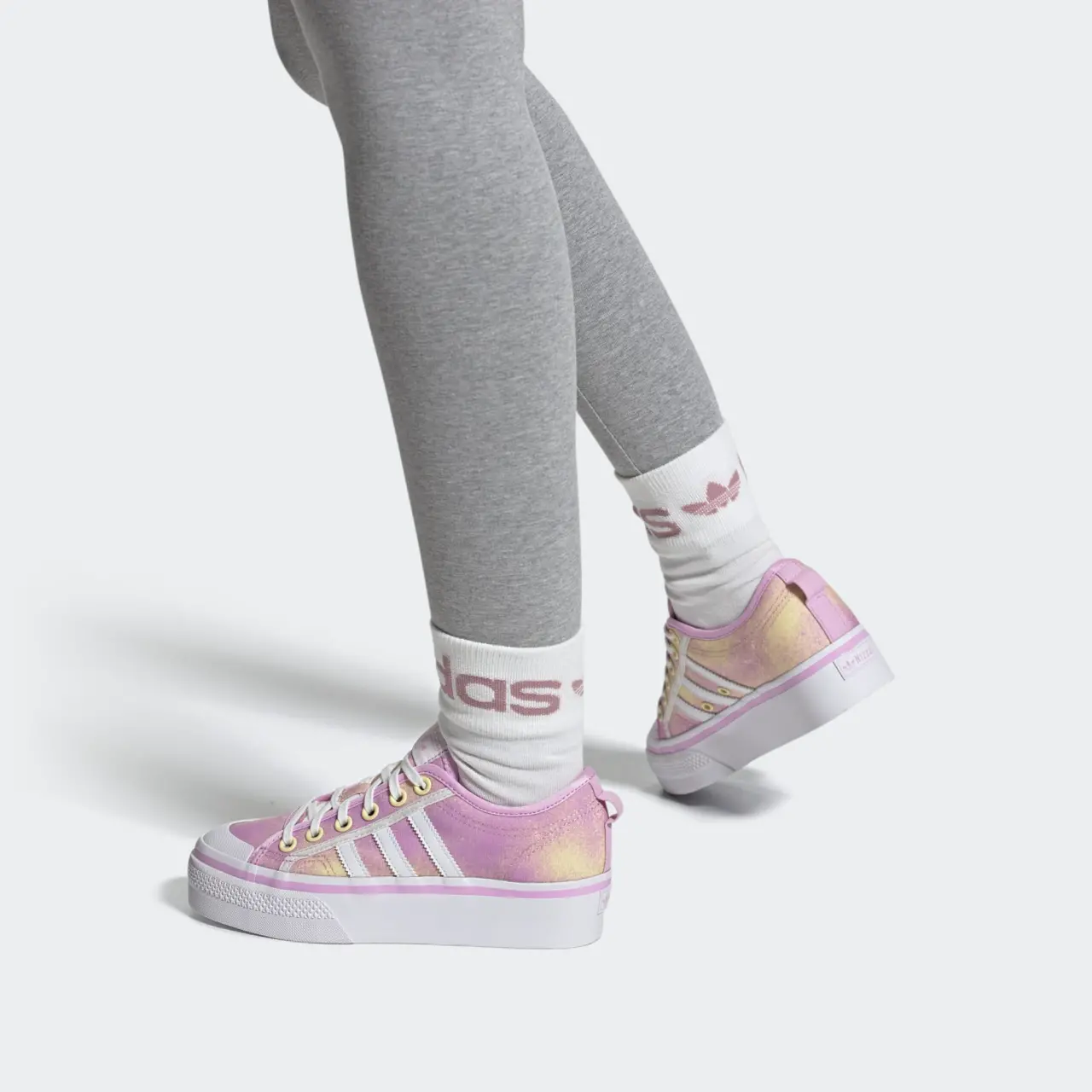 Giay Adidas Tenis Nizza Plataform 'Grey' GY9476