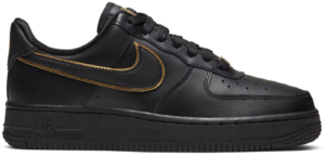 Giày Nike Wmns Air Force 1 Low '07 Essential 'Black Gold Swoosh' AO2132-005