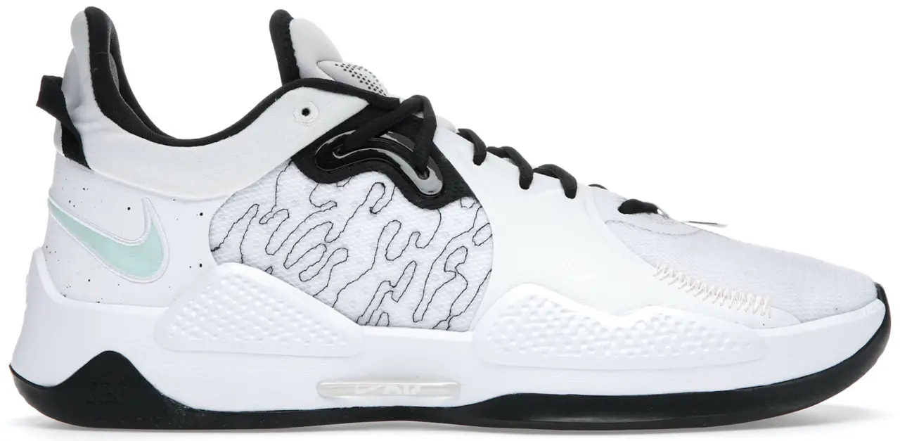 Giày Nike PG 5 'White Black' CW3143-100