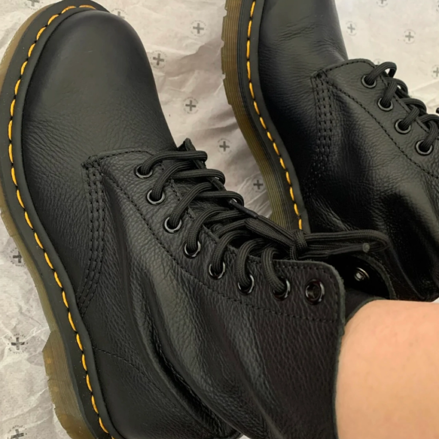 Giày Dr.Martens 1460 Pascal Bex Leather Lace Up 'Black' 26981001 - Ảnh 4