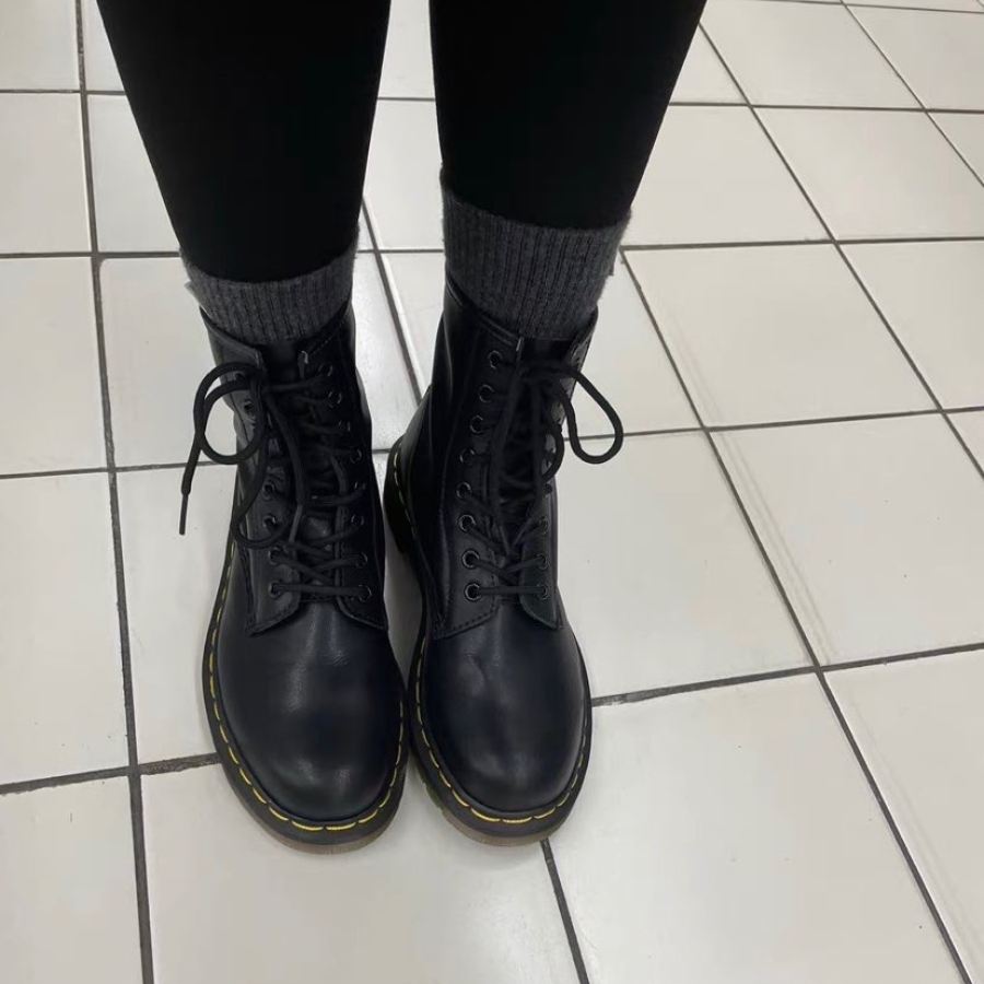 Giày Dr.Martens 1460 Pascal Bex Leather Lace Up 'Black' 26981001 - Ảnh 3