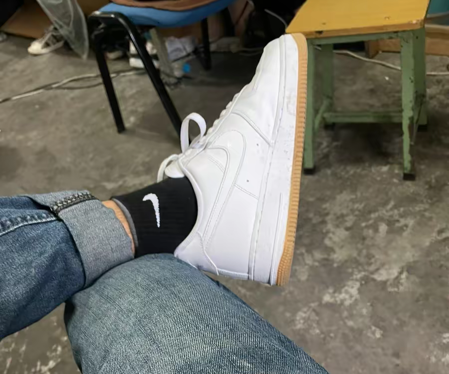 Giày Nike Air Force 1 07 White Gum Light Brown DJ2739-100 - Ảnh 8