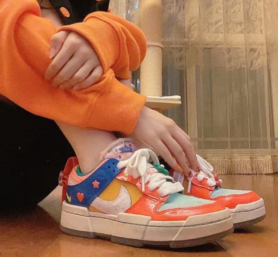 Giày Nike SB Dunk Low 'Disrupt Kid At Heart Orange Blue Red' DJ5063-414 - Ảnh 4