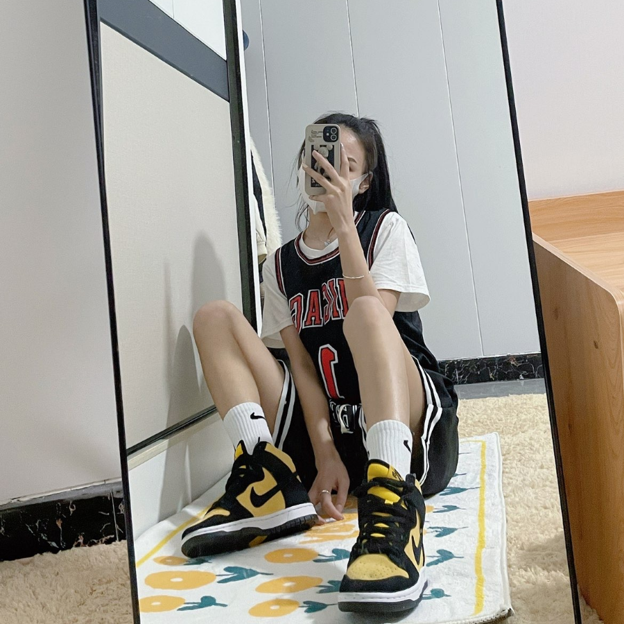 Giày Nike SB Dunk High 'Yellow Black' DB1640-001 - Ảnh 6