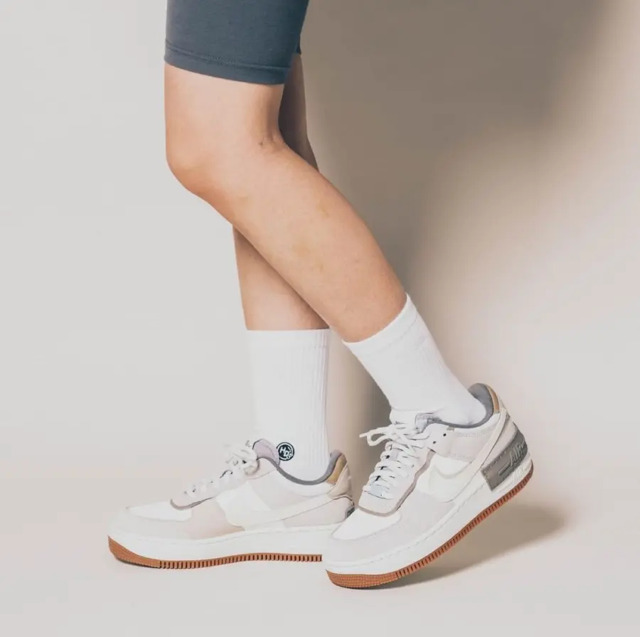 Alternative view of Giày Nike Wmns Air Force 1 Shadow 'Sail Pale Ivory' DO7449-111