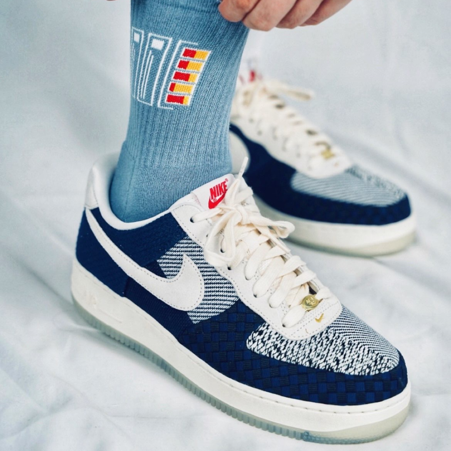 Giày Nike Wmns Air Force 1 Low '07 LV8 'Sashiko' DD5401-492 - Ảnh 2