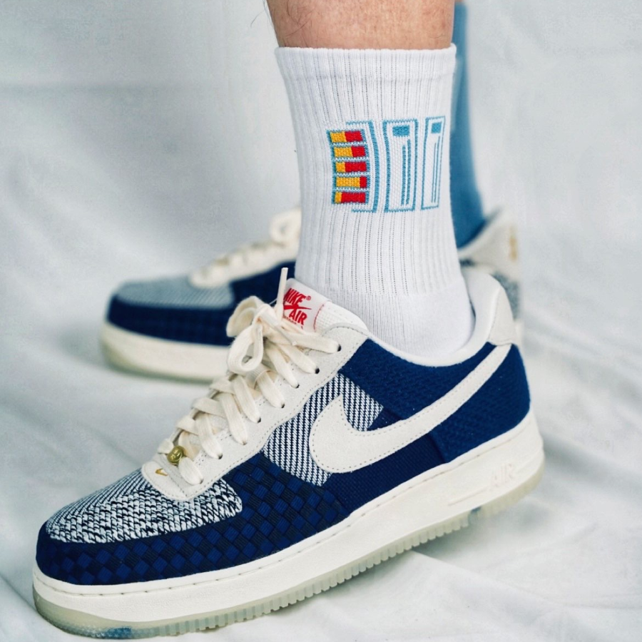 Giày Nike Wmns Air Force 1 Low '07 LV8 'Sashiko' DD5401-492 - Ảnh 4