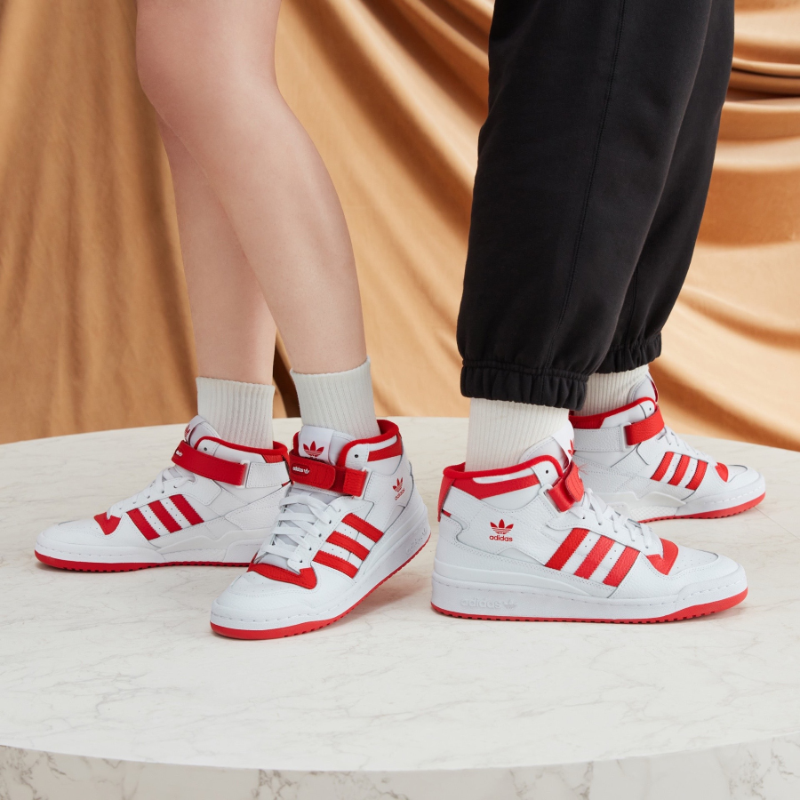 Giày Adidas Originals Forum Mid 'White Red' GY5819 - Ảnh 3